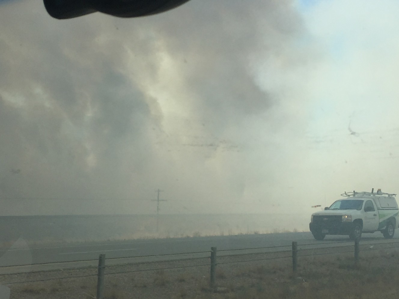 Photos of the fire taken before emergency responders arrived. (Photo: Courtesy of Keenan Price)