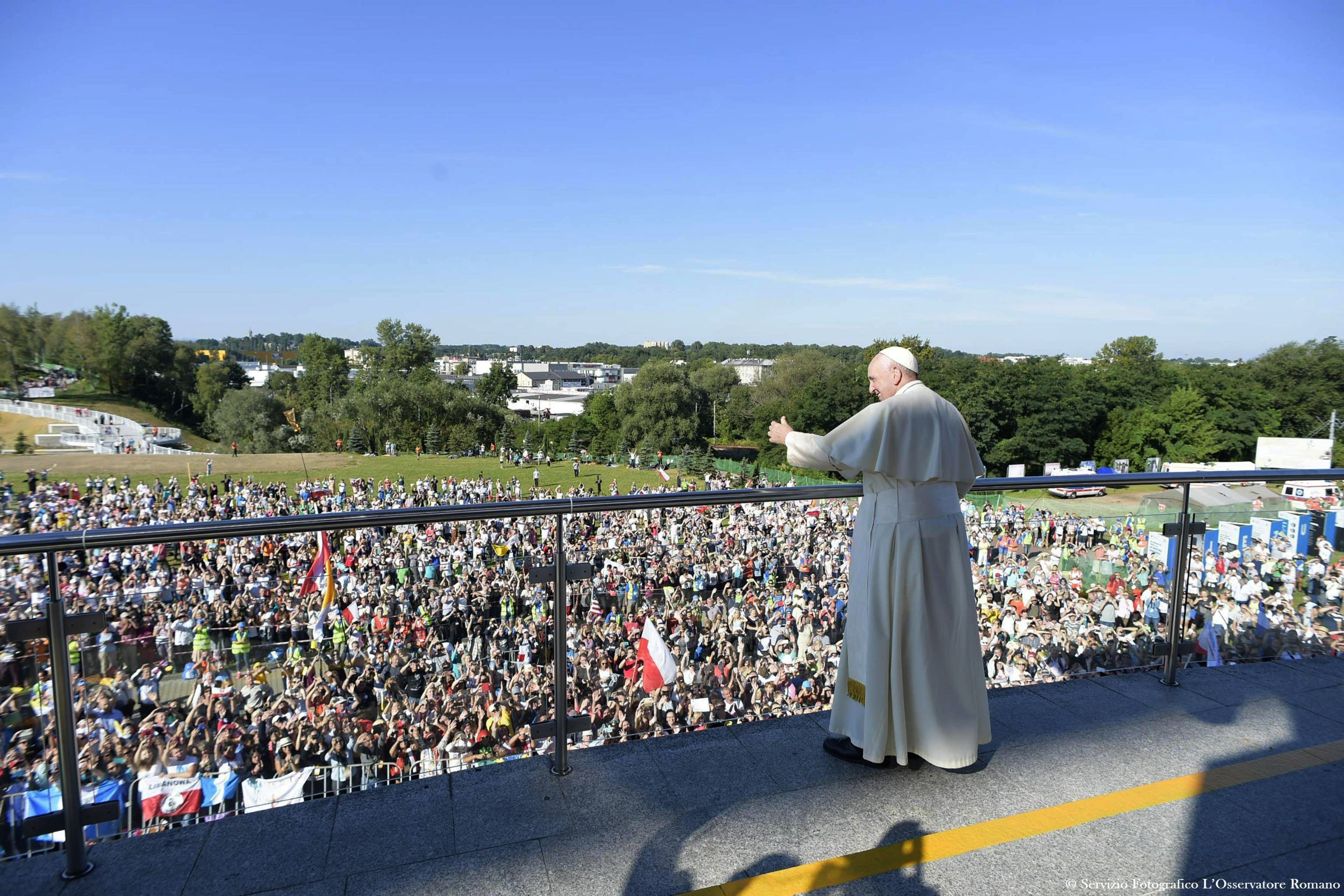 The Latest: Organizers say 1.6 million at event with pope