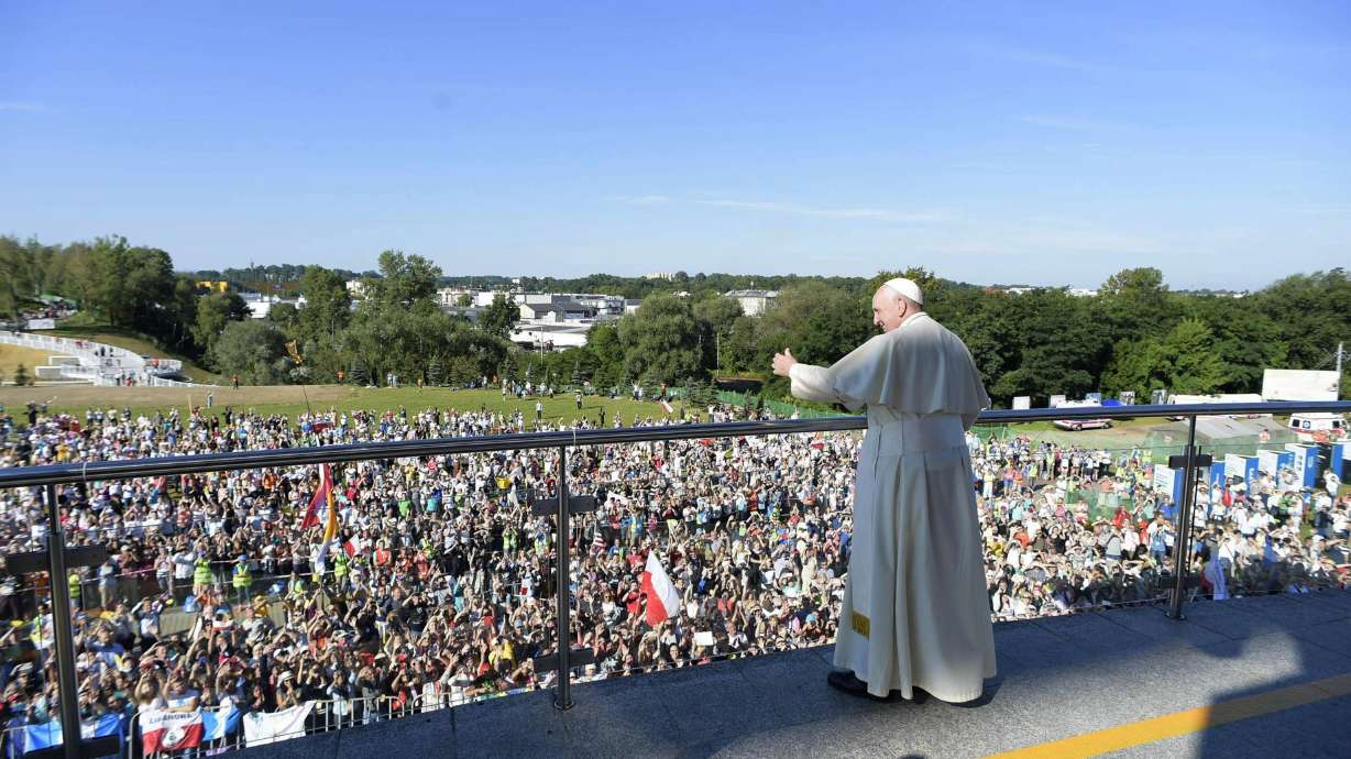 The Latest: Organizers say 1.6 million at event with pope