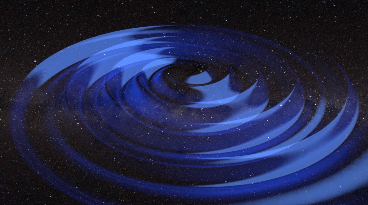 Earlier this year, the astronomy and physics worlds were rocked by the discovery of gravitational waves rippling through space from two colliding black holes. (Photo: Clark Planetarium)
