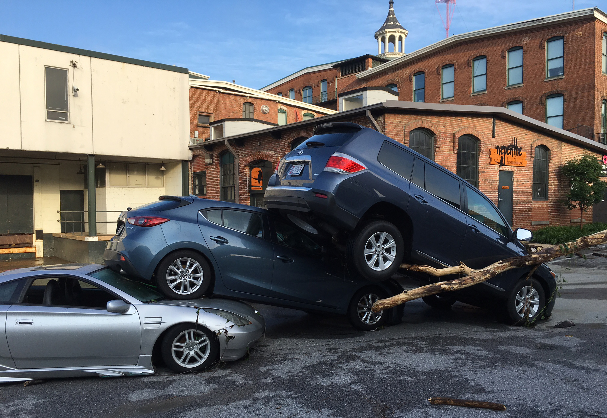 The Latest: Senator praises bravery in face of flooding