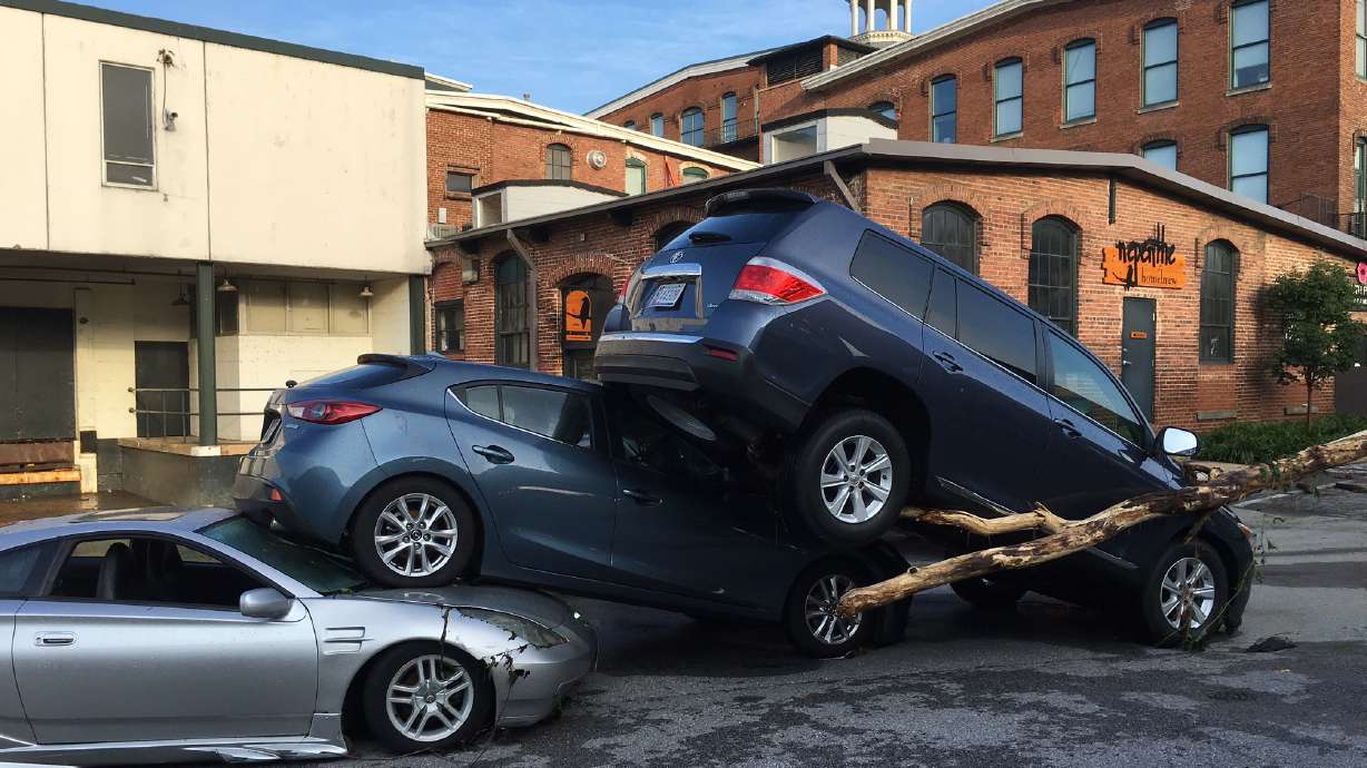 The Latest: Senator praises bravery in face of flooding