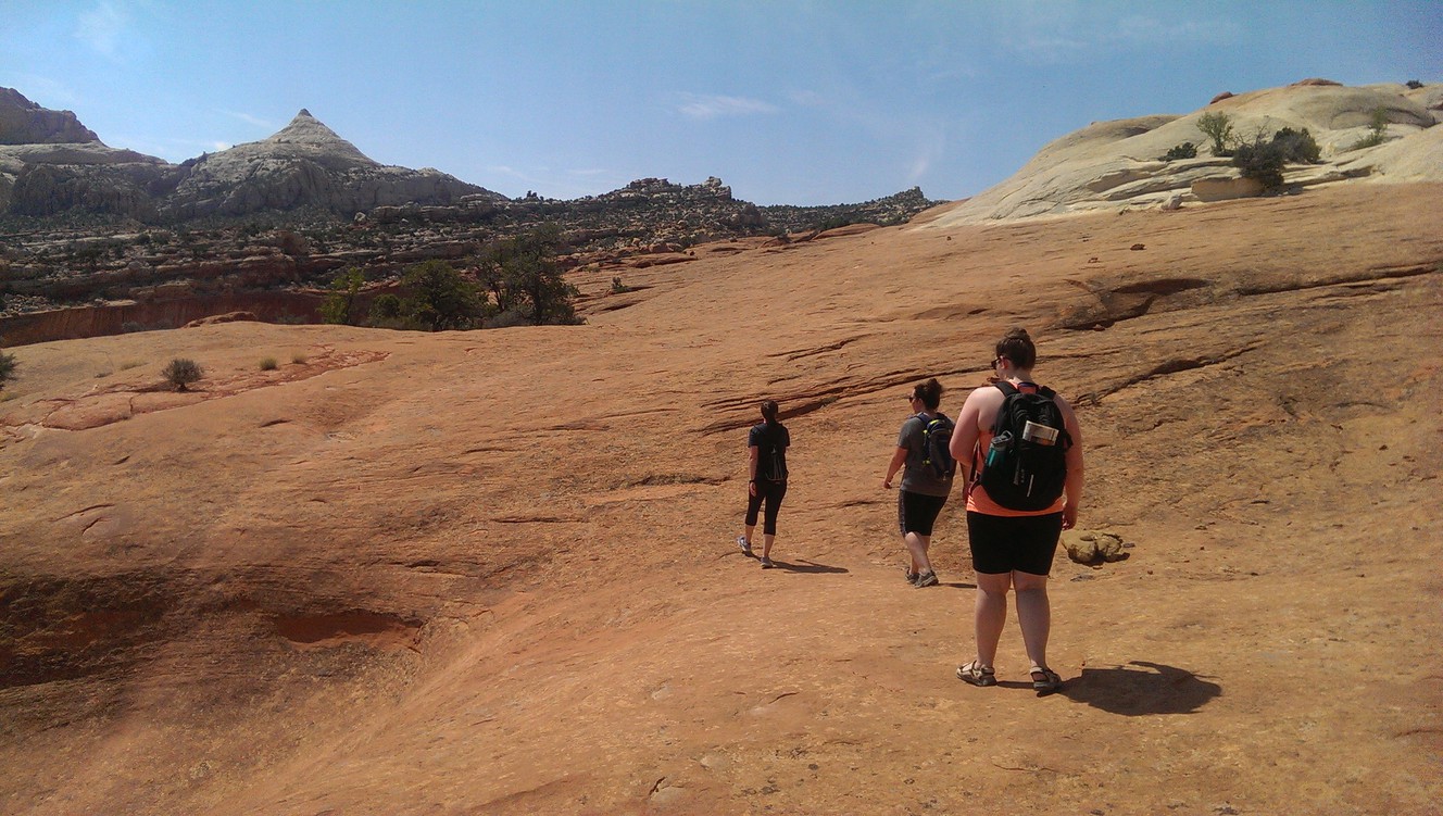 Capitol Dome can be seen on the hike to Cassidy Arch. (Photo: Natalie Crofts, KSL)