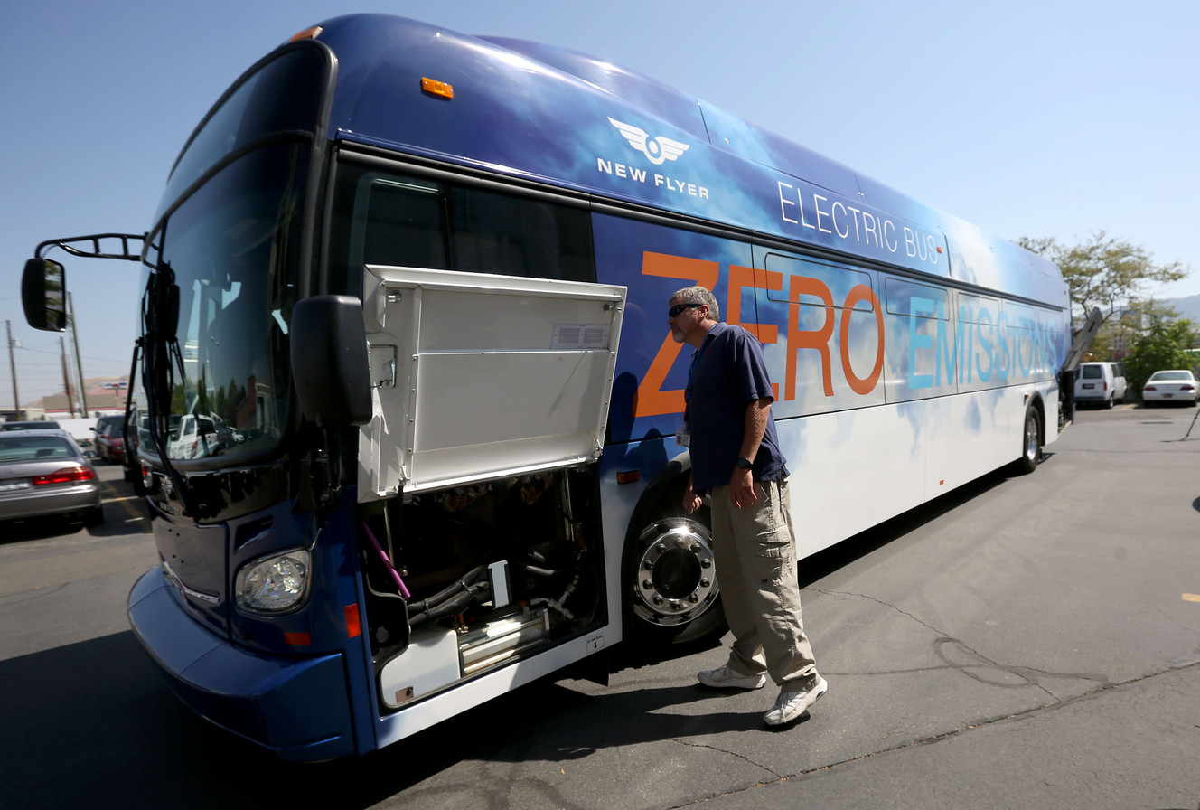 Electric bus provides glimpse of UTA's near future