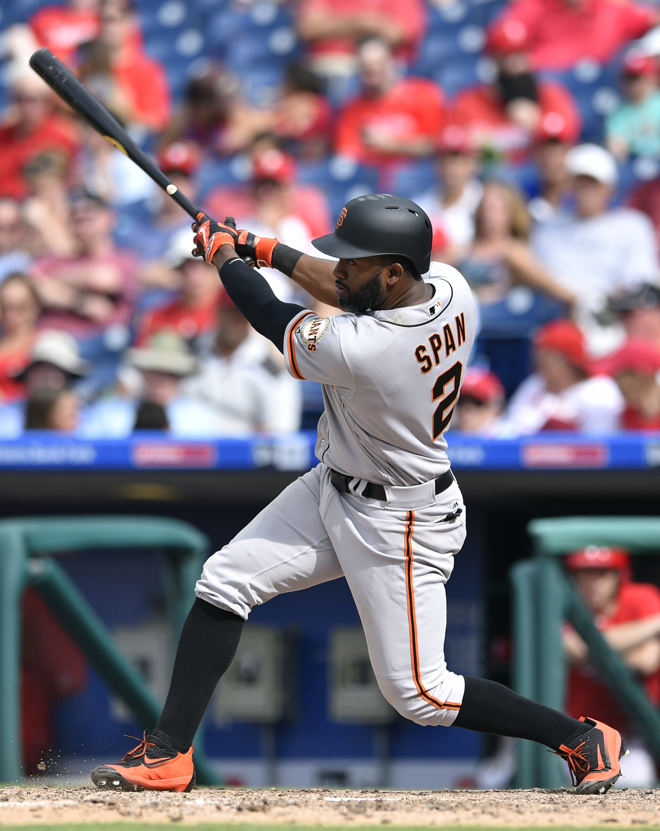Span's HR lifts Giants over Phillies 3-2 in 10 innings