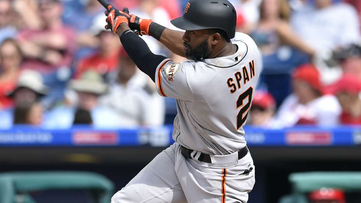 Span's HR lifts Giants over Phillies 3-2 in 10 innings