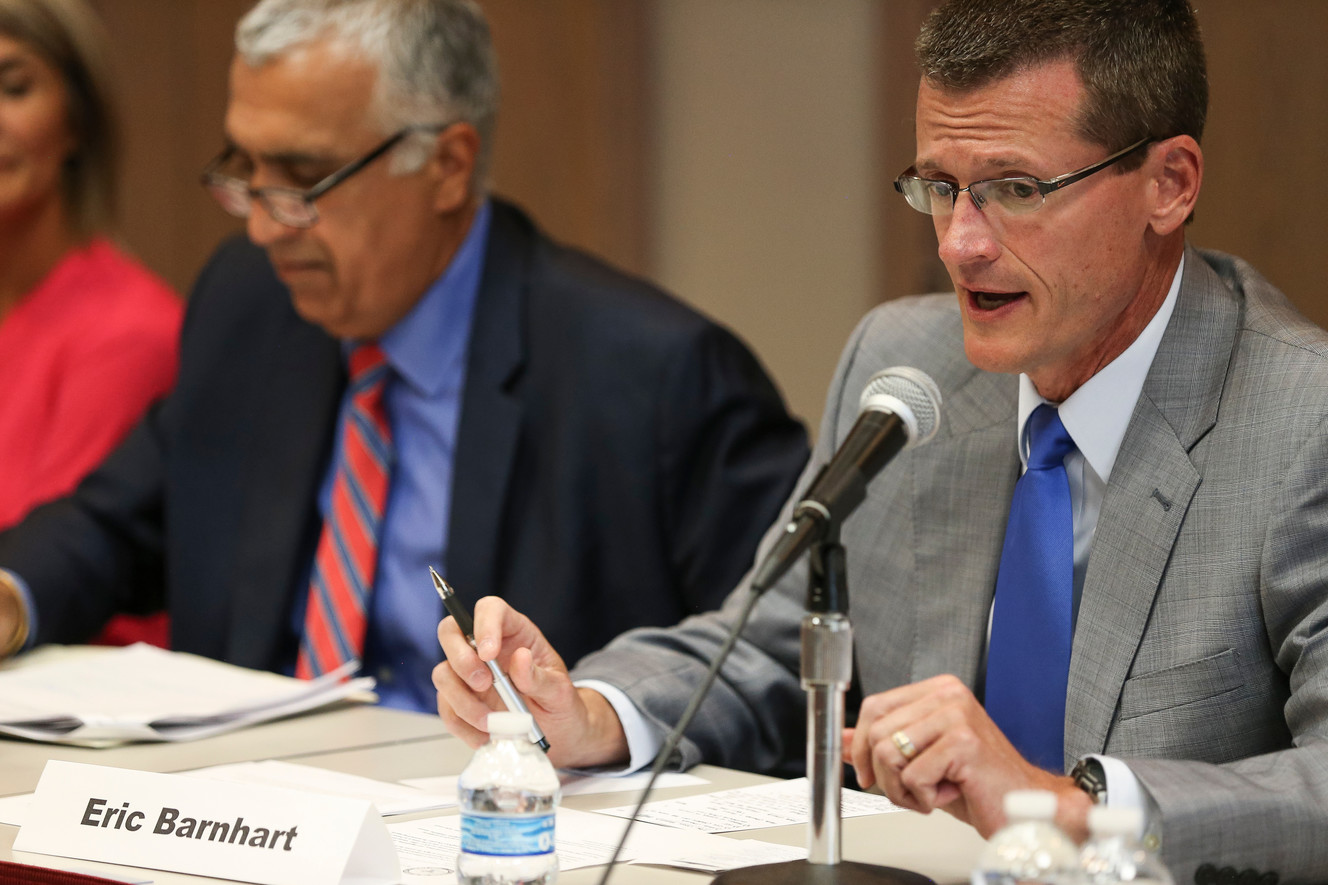 Eric Barnhart, special agent in charge of the FBI Salt Lake City office, speaks during a roundtable discussion about hate crimes at the Utah Law and Justice Center in Salt Lake City on Thursday, Aug. 4, 2016. (Photo: Spenser Heaps, Deseret News)