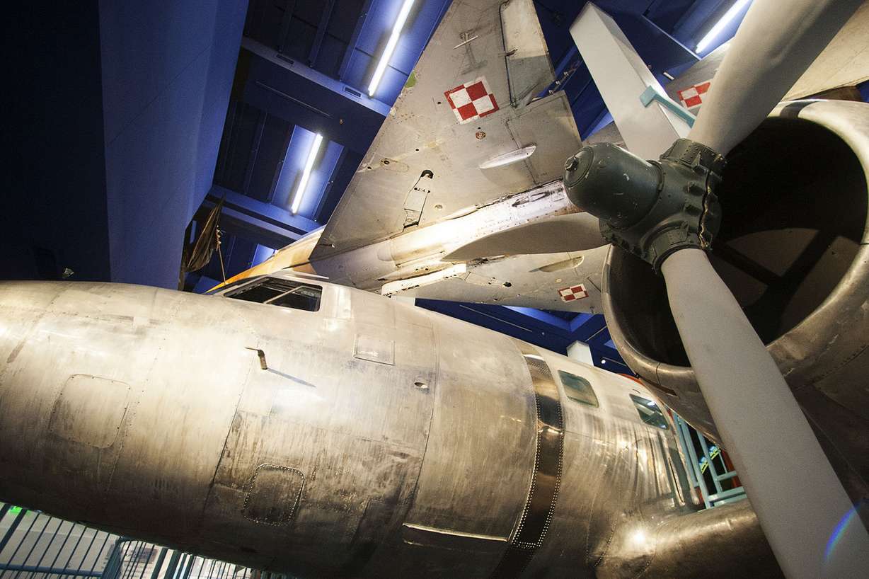 A C-131, below, and MiG-21, above, are seen at The Leonardo in Salt Lake City on Thursday, Aug. 4, 2016. (Photo: Hans Koepsell, Deseret News)