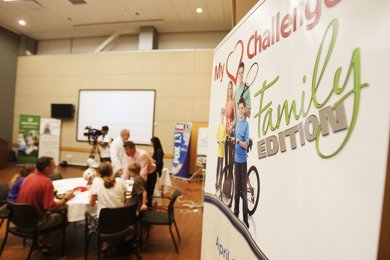 Contestants eat lunch at the My Heart Challenge award banquet at Intermountain Medical Center in Murray on Friday, Aug. 5, 2016. (Photo: Hans Koepsell, Deseret News)