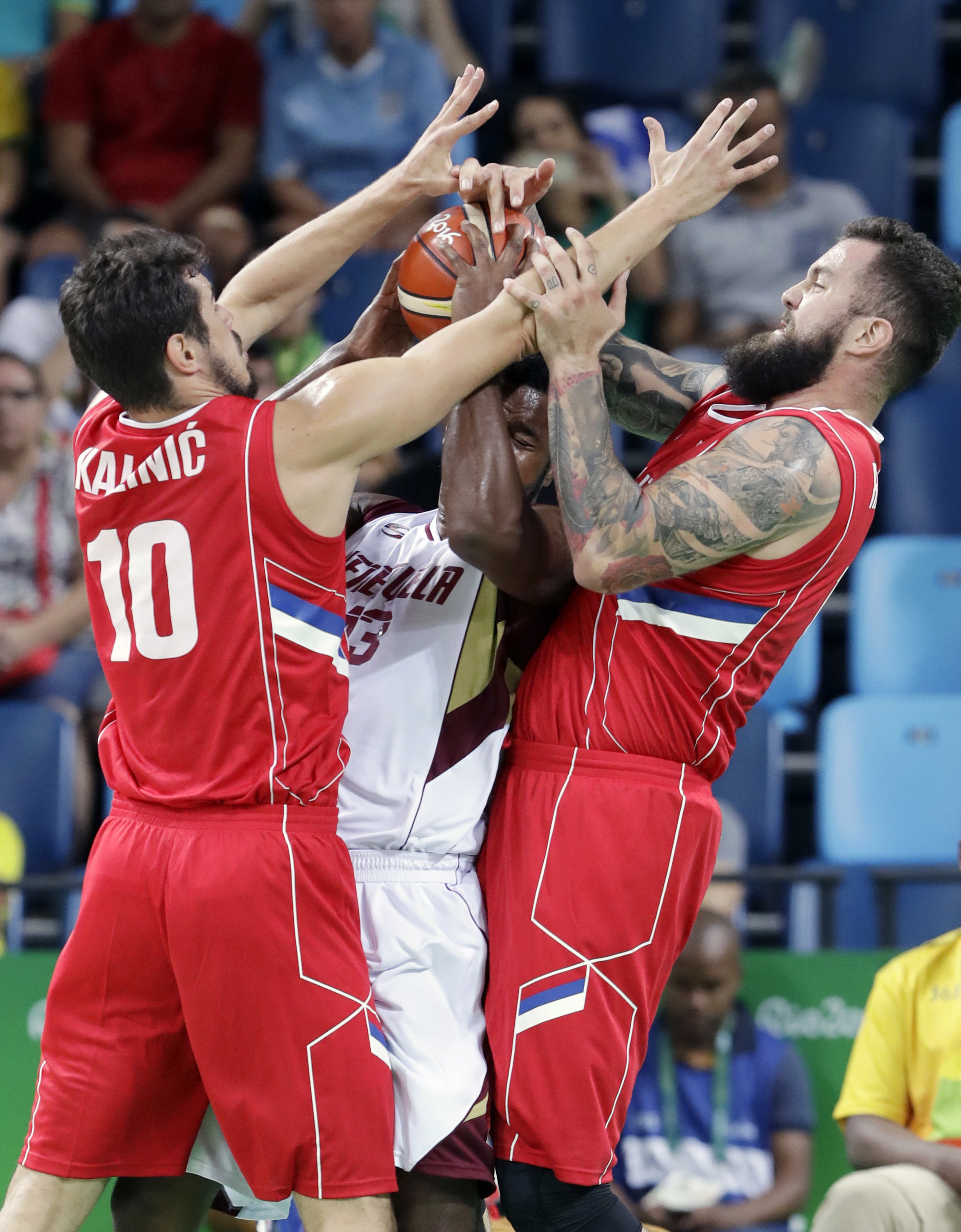 Serbia beats Venezuela 86-62 in Olympic men's basketball