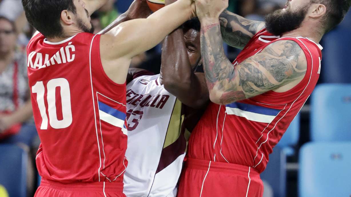 Serbia beats Venezuela 86-62 in Olympic men's basketball