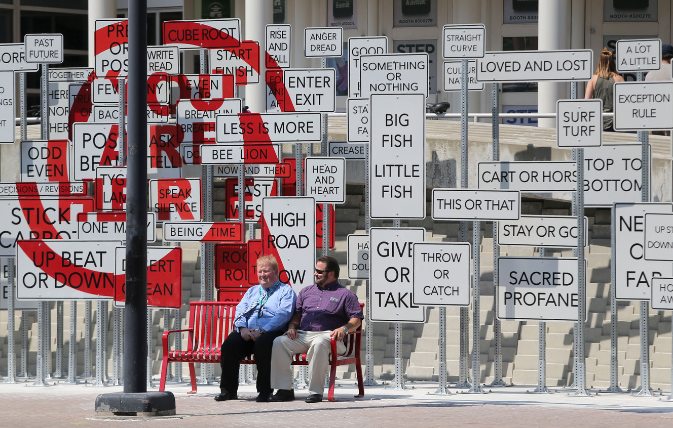 Near or far: New Salt Lake art piece creates unity from contradictions