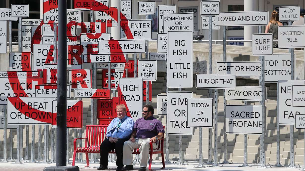 Near or far: New Salt Lake art piece creates unity from contradictions