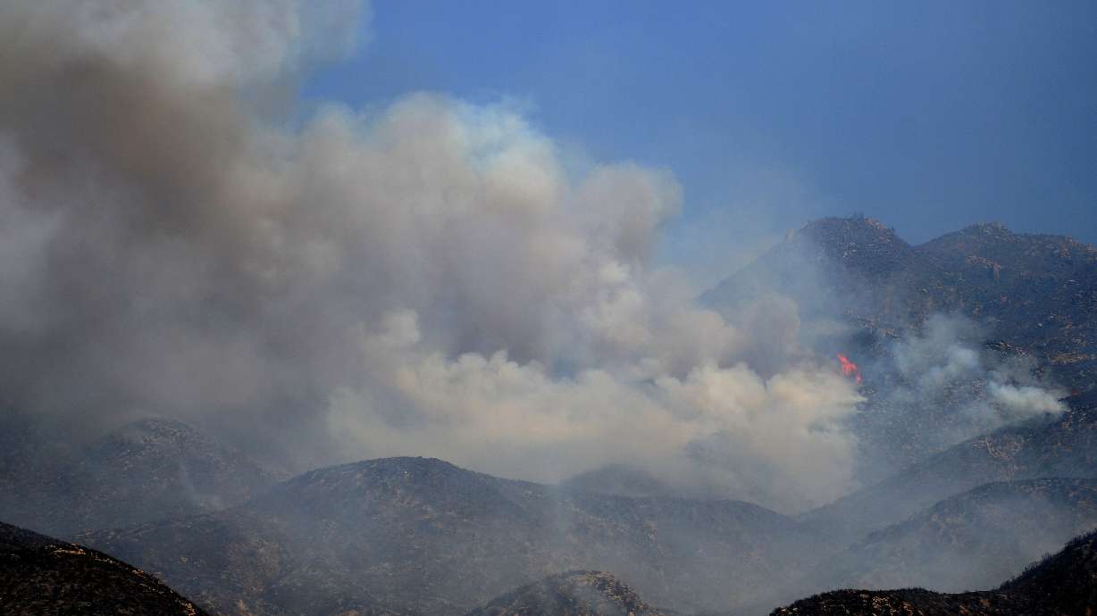 The Latest: Fire near Big Sur now 107 square miles