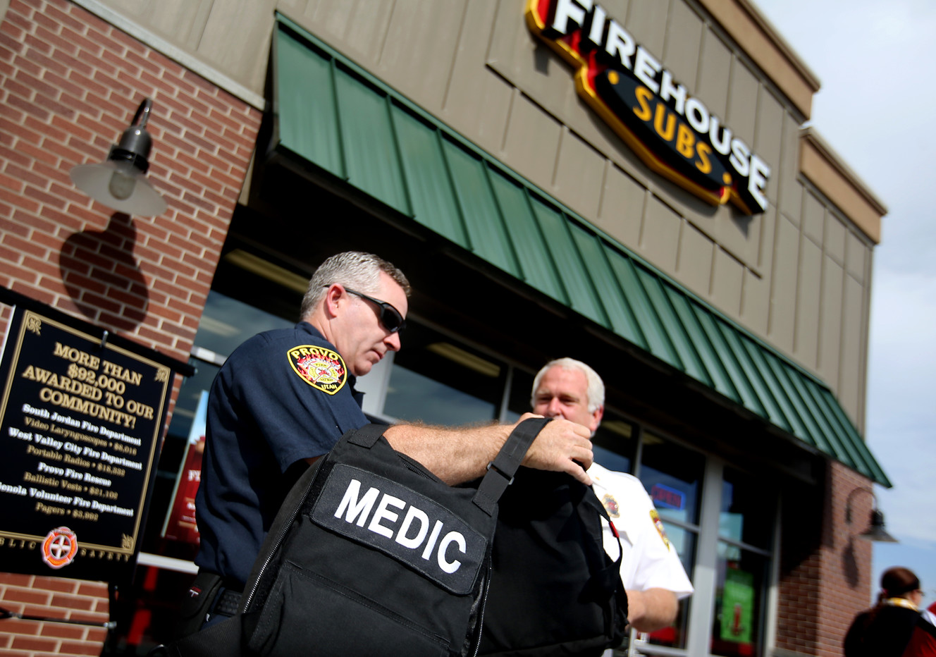 Firehouse Subs donates gear to Utah fire, police departments