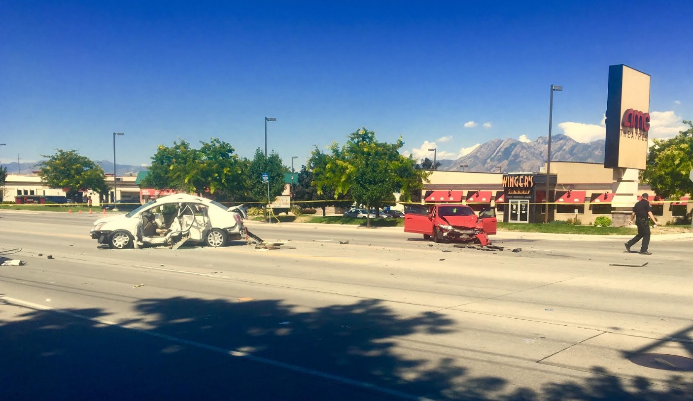 Redwood Road crash critically injures 1, shuts down traffic in both directions