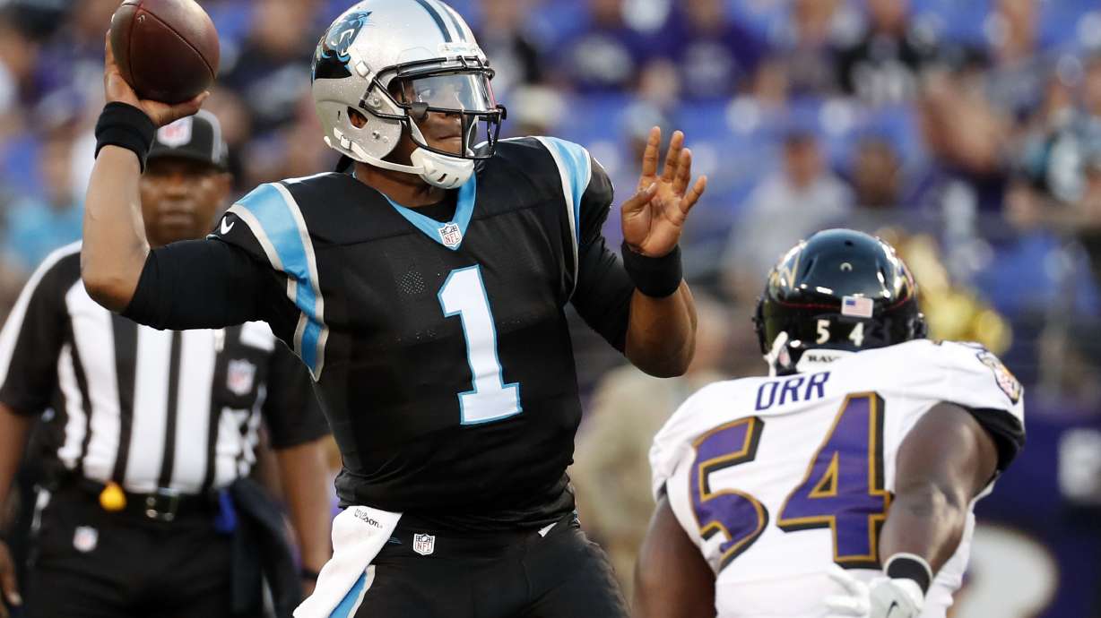 Newton sharp in only series as Panthers lose to Ravens 22-19