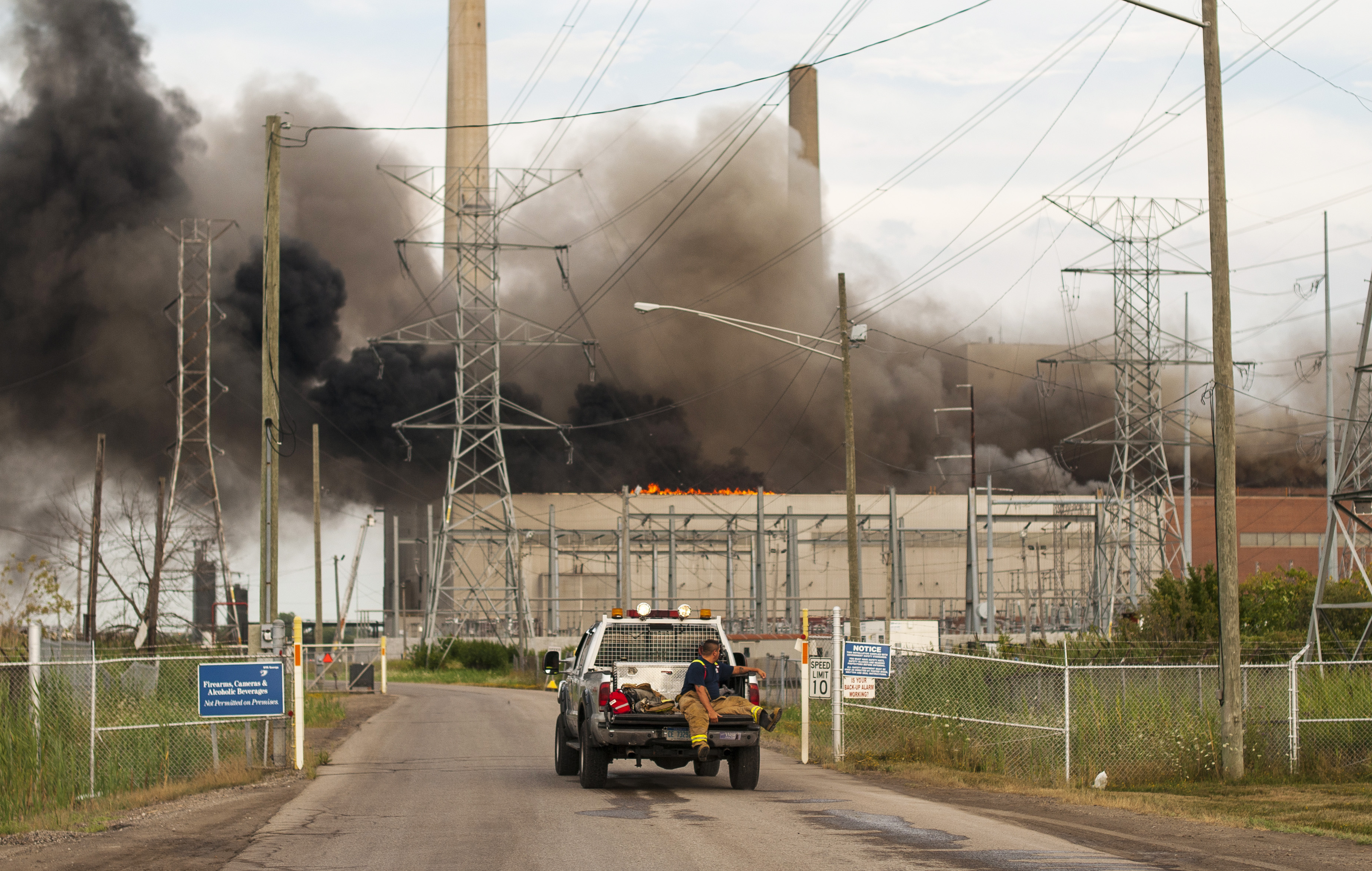 The Latest: Michigan power plant remains closed after fire