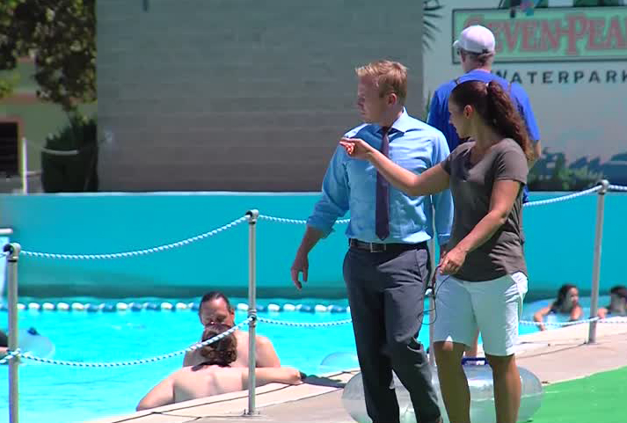 At Seven Peaks, safety is the first priority in the pools and on the slides, according to Krista Goeringer, the park's safety director. Photo: KSL TV