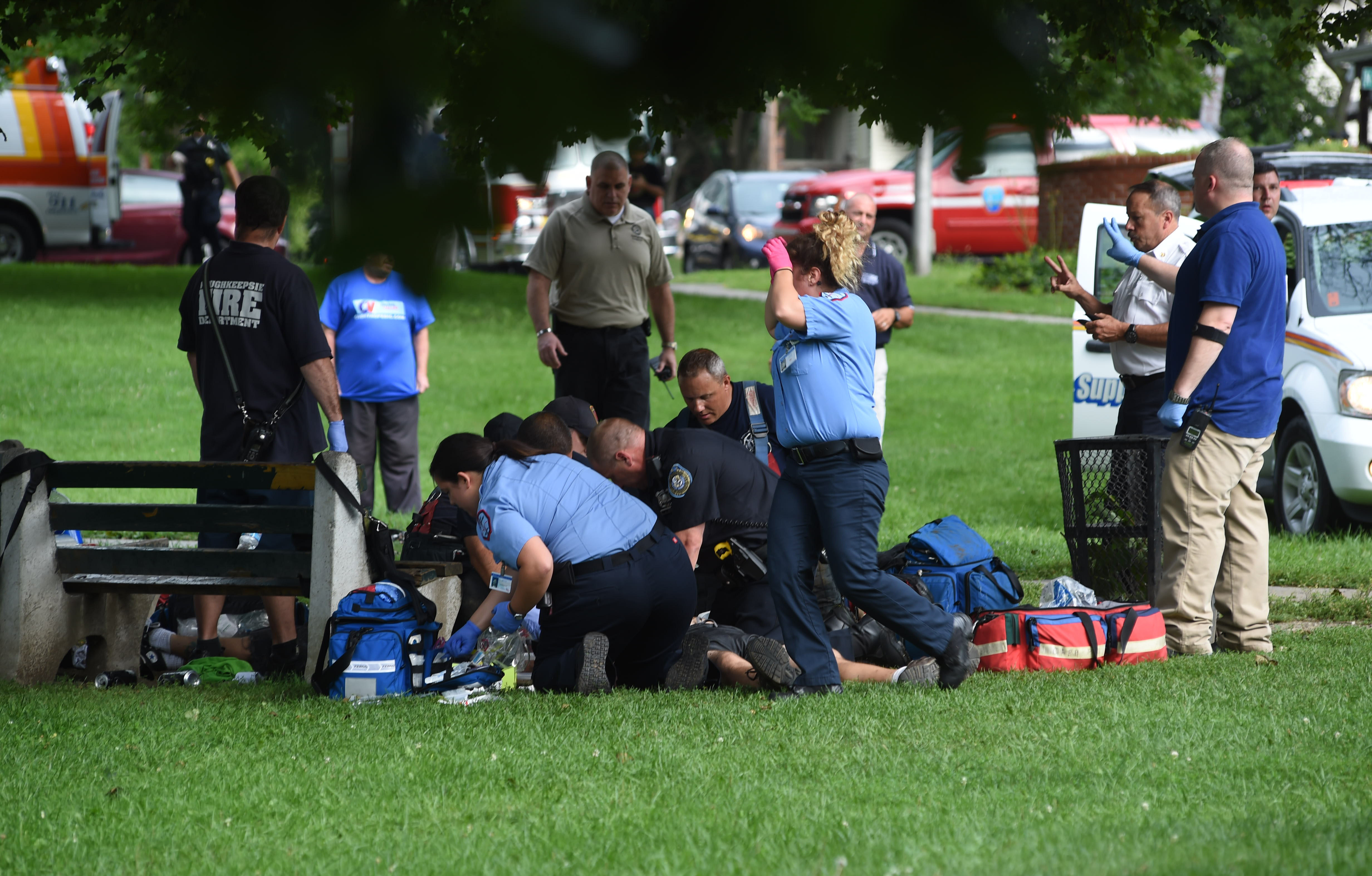 The Latest: 1 dead from lightning, 4 hurt in separate strike