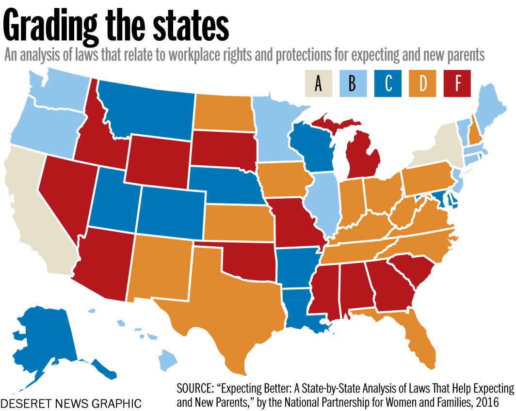 Grading the states An analysis of laws that relate to workplace rights and protections for expecting and new parents (Photo: Mary Archbold)