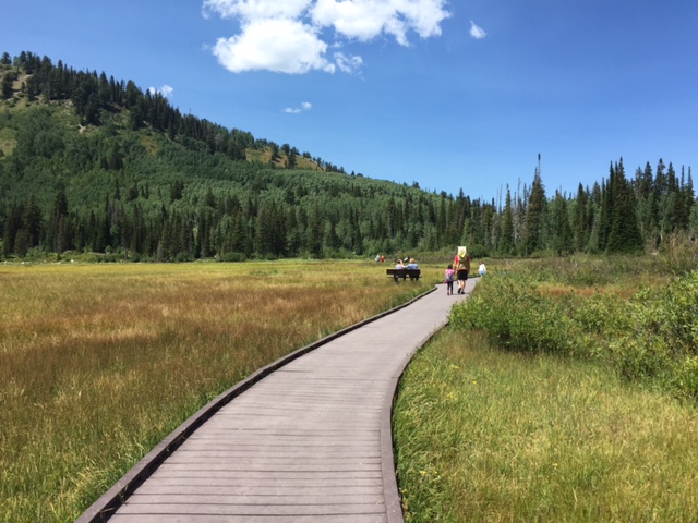 The boardwalk around Silver Lake.