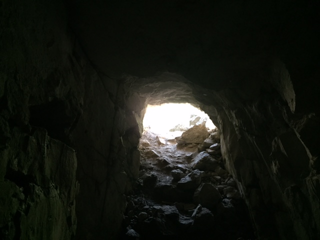 Old mining cave at Lake Solitude. Photo credit: Faith Heaton Jolley, KSL