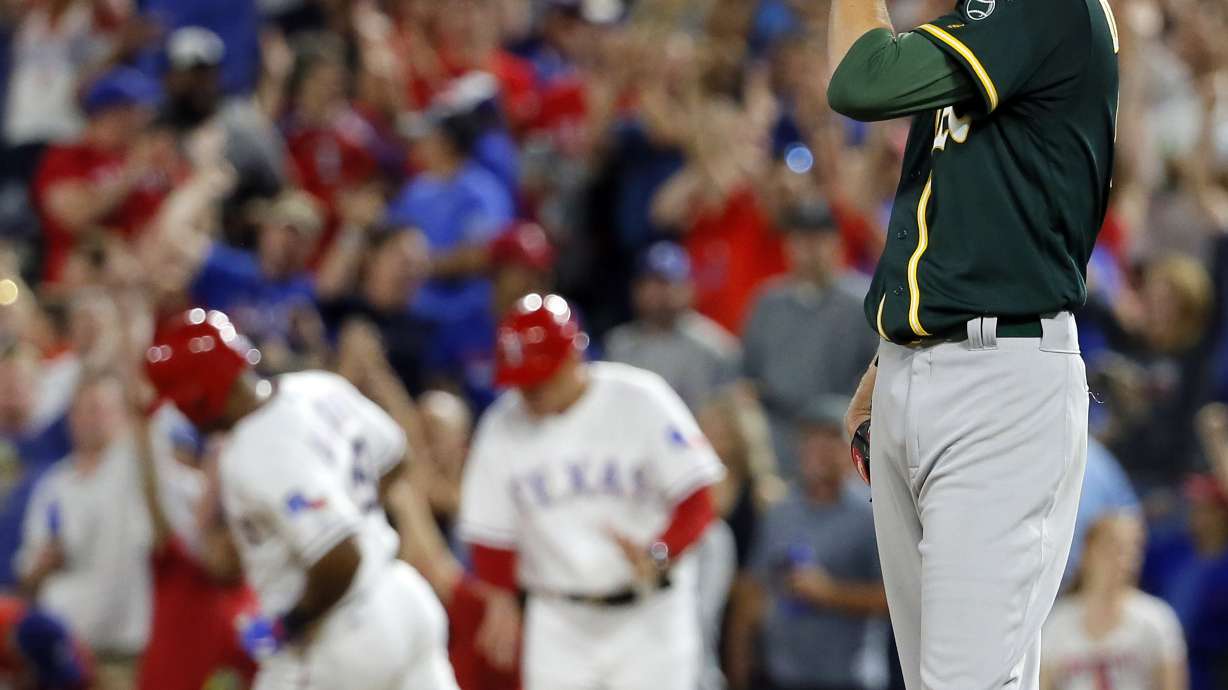 Rangers beat A's 5-2 on Beltre slam, lose Choo to broken arm