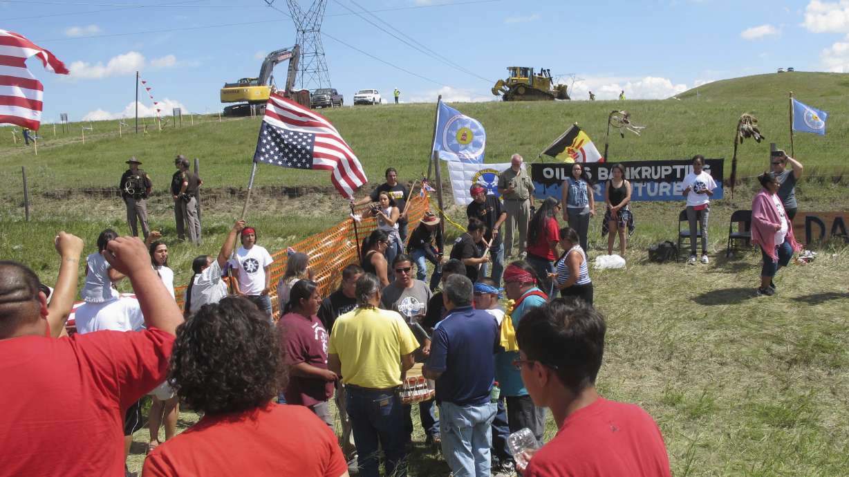 Oil pipeline construction halted amid talks with protesters