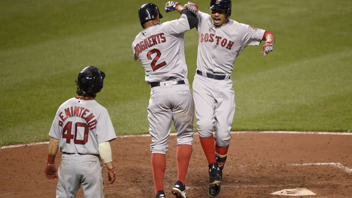 Betts has 2 HRs, 5 RBIs as Red Sox beat Orioles 5-3