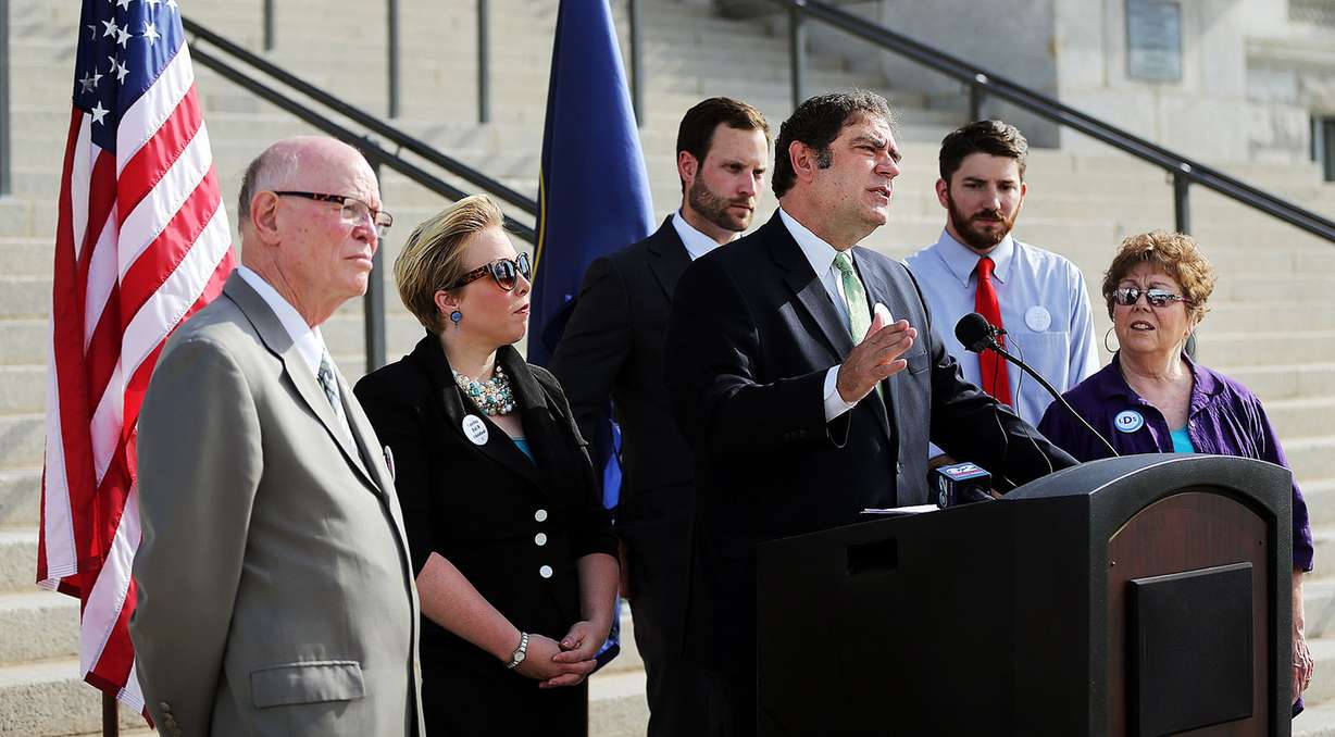 Rep. Brian King, D-Salt Lake City, speaks as the LDS Democratic caucus holds a press conference at the Capitol in Salt Lake City on Wednesday, Aug. 17, 2016. (Photo: Ravell Call, Deseret News)