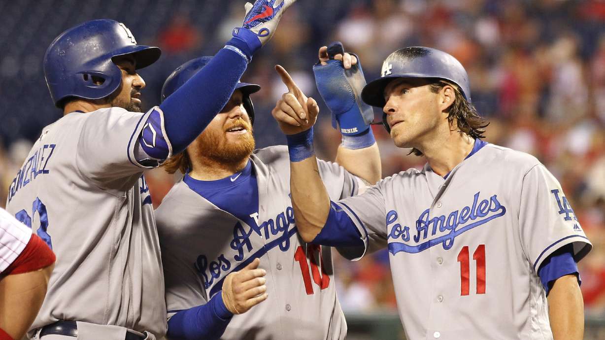 Gonzalez homers twice to lift Dodgers over Phillies