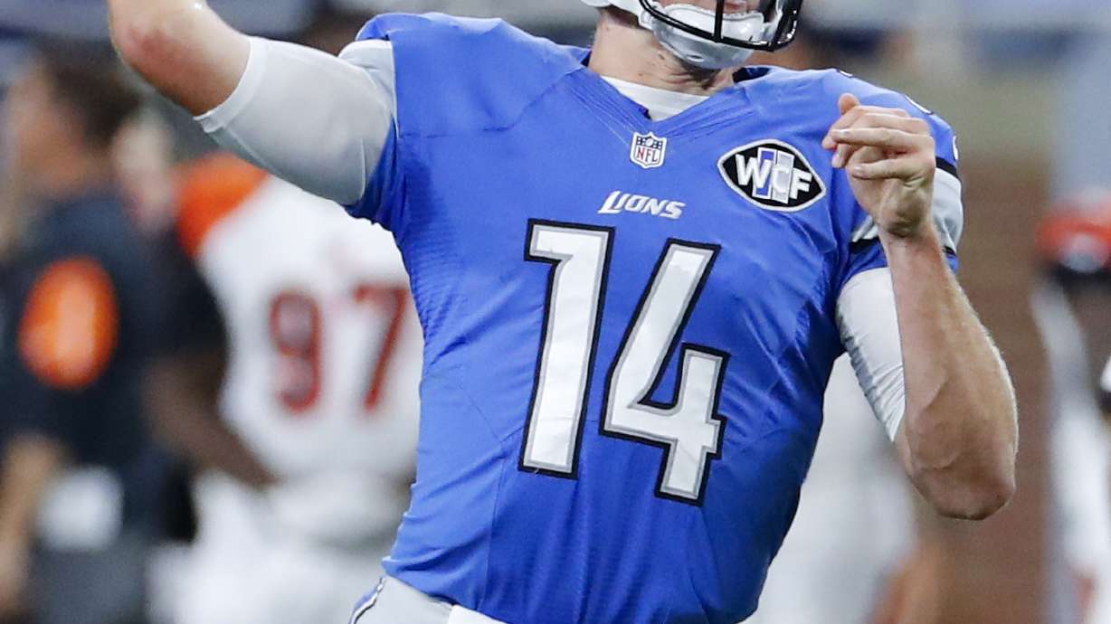 Lions have mix of young and old behind QB Matthew Stafford