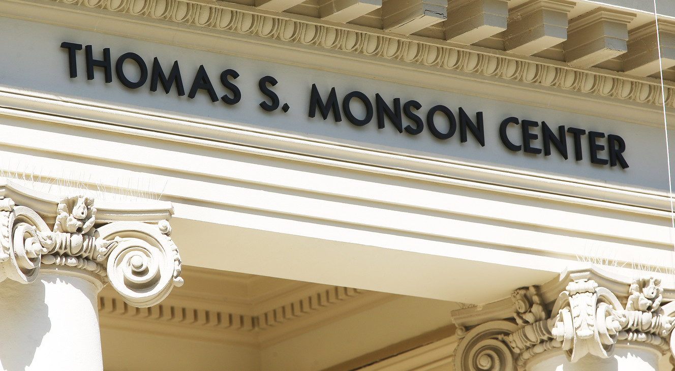 The University of Utah unveiled the newly refurbished Enos A. Wall Mansion, which will now be known as the Thomas S. Monson Center after the current president of The Church of Jesus Christ of Latter-day Saints, on Wednesday, Aug. 24, 2016, in Salt Lake City. The mansion will now be home to the U.'s Kem C. Gardner Policy Institute. The LDS Church donated the building to the U. in 2014, and President Monson is an alumnus of the university. (Photo: Jeffrey D. Allred, Deseret News)