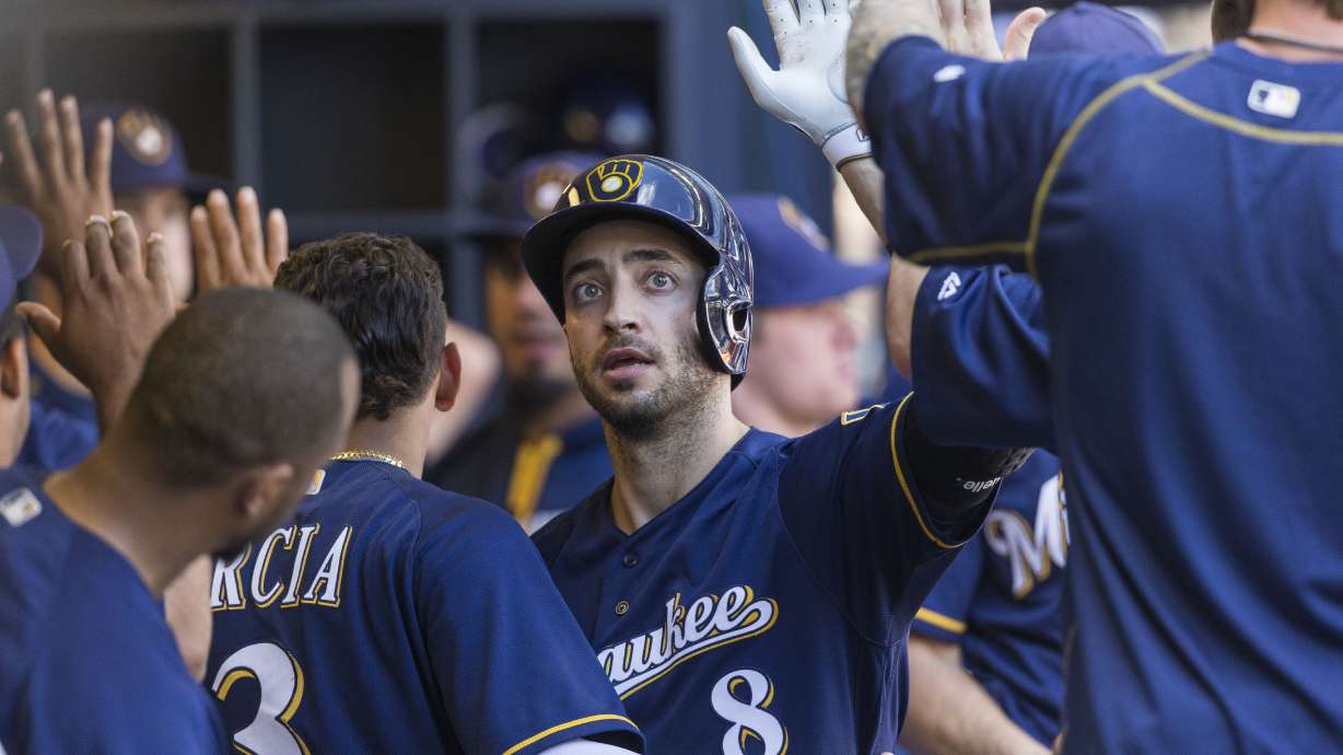 Braun hits 2 homers, Brewers beat Rockies for 4th win a row