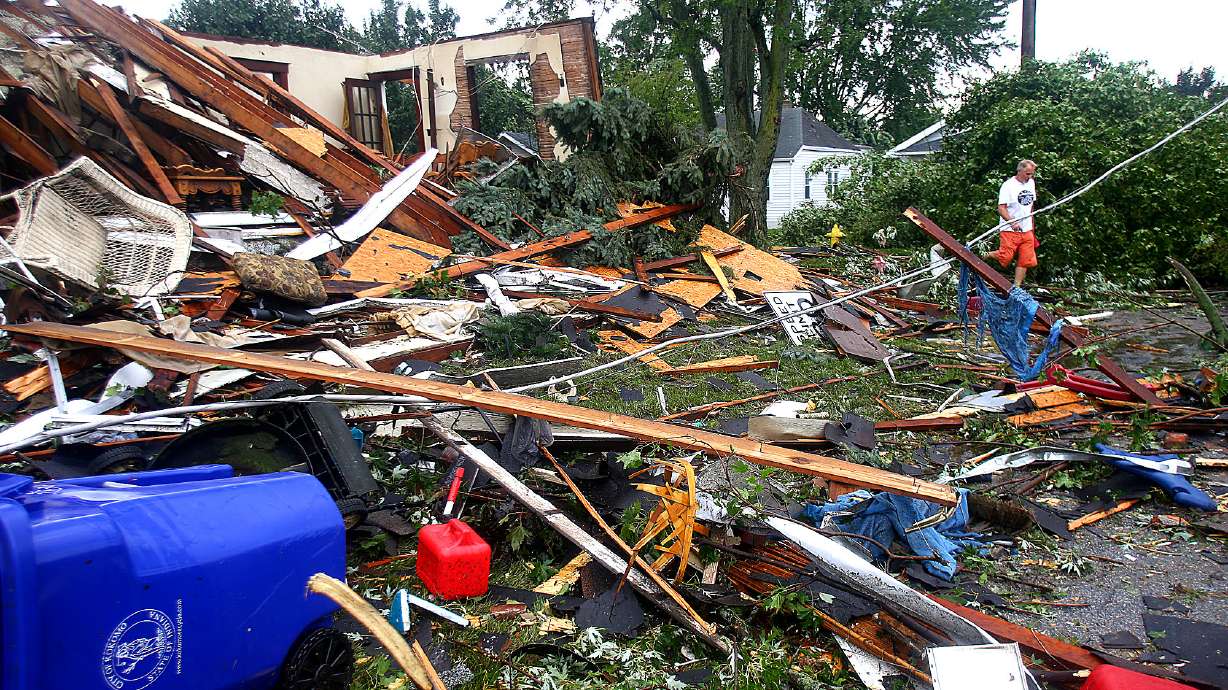 Several tornadoes likely hit Indiana, Ohio; no bad injuries