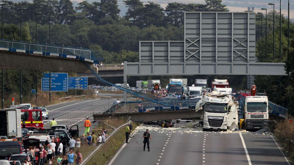 London-Channel highway reopens day after bridge collapse