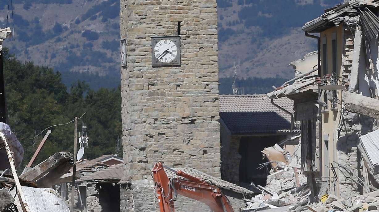 The Latest: Romania to hold day of mourning for quake dead