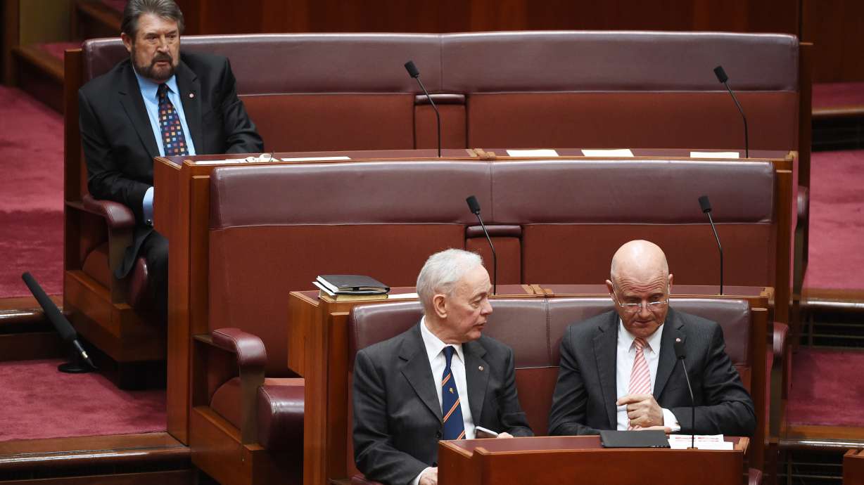 Australian senator caught napping still fan of press freedom