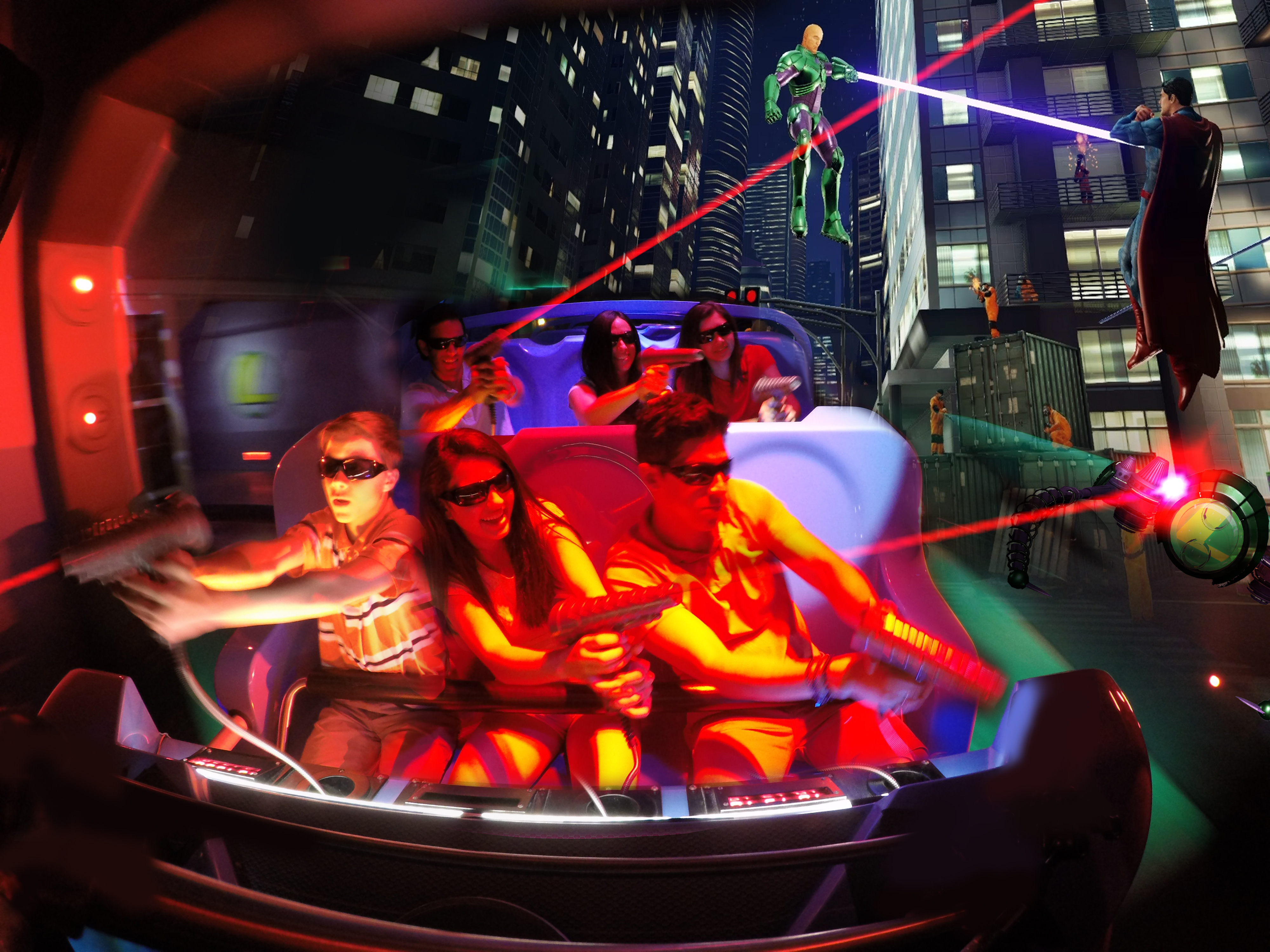 4D Interactive Thrill Ride JUSTICE LEAGUE: Battle for Metropolis Coming in 2017 to Six Flags Over Georgia