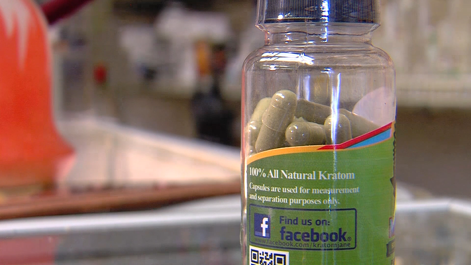 A bottle of kratom pills. Kratom usage is on the rise, according to a new weekly report from the Centers for Disease Control and Prevention.