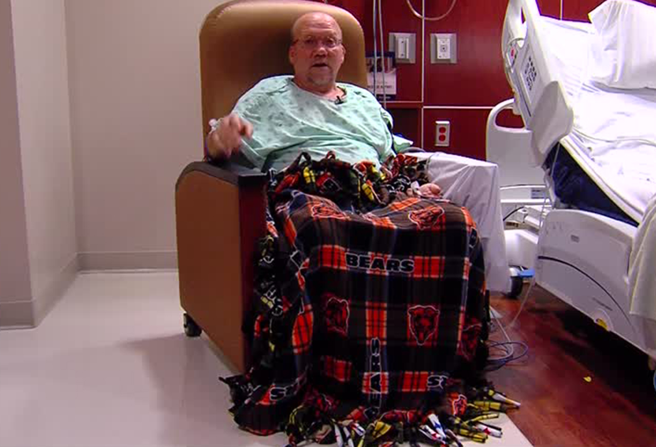 Roger Bills is recovering at Davis Hospital. Photo: KSL TV