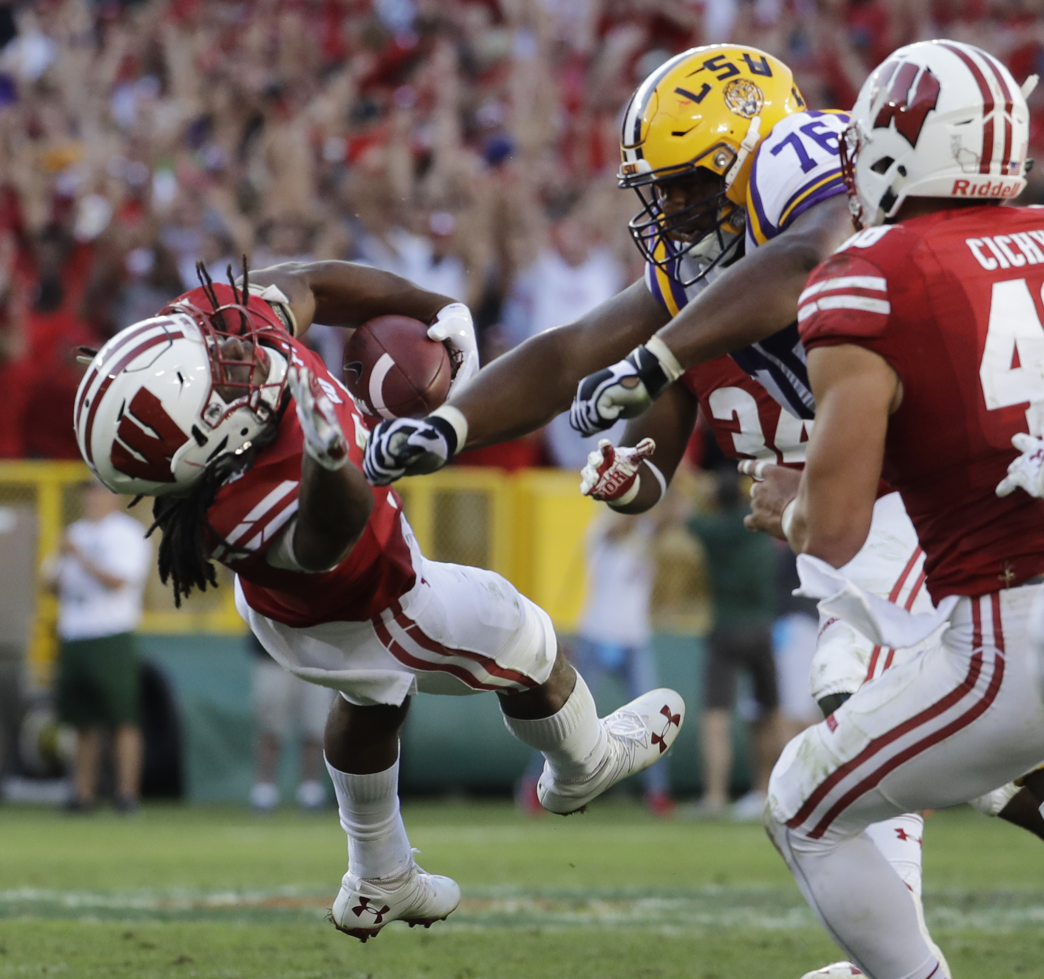 LSU lineman Boutte suspended for home opener for late hit