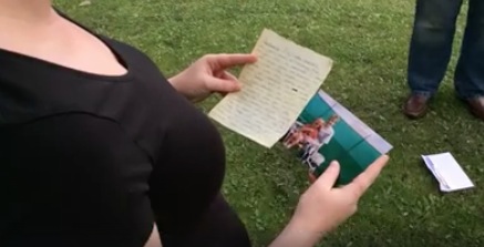 Long-lost letter from dying mom found in used book