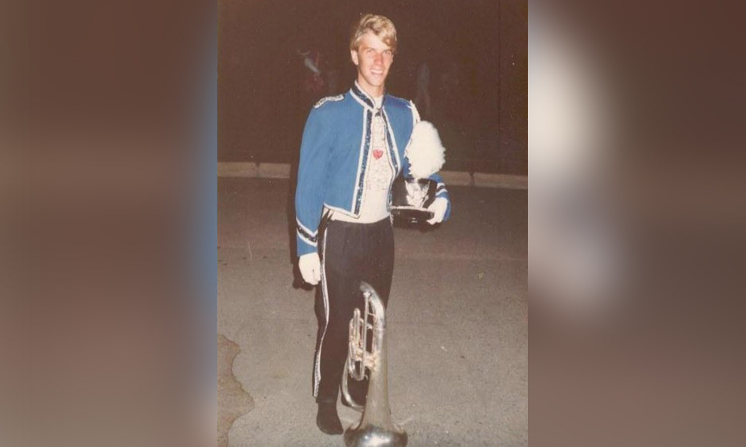S. Evan Rice while with the Blue Devils Drum and Bugle Corps (Photo: S. Evan Rice)