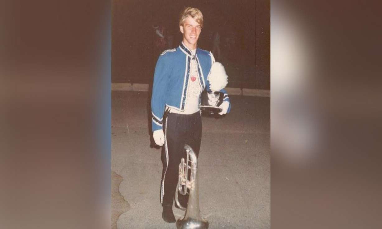 S. Evan Rice while with the Blue Devils Drum and Bugle Corps (Photo: S. Evan Rice)
