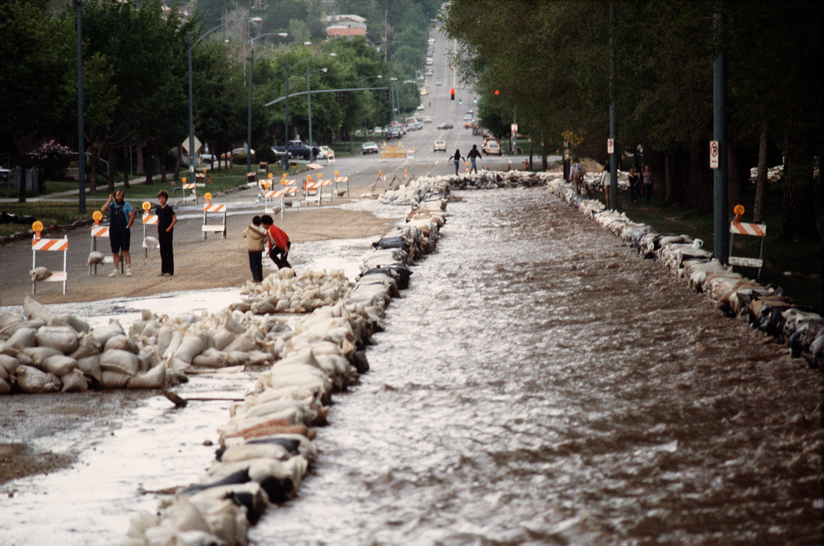 The Liberty Park area during the floods of 1983 in Salt Lake City. (Photo: Ravell Call)