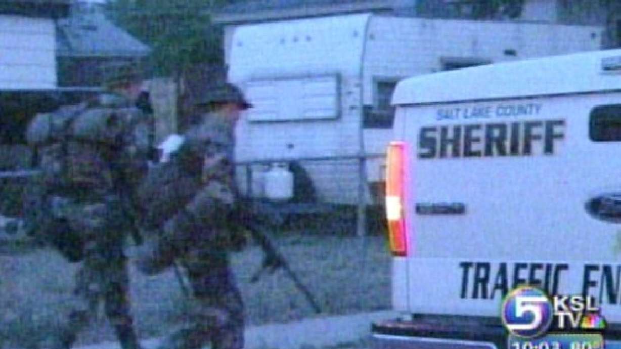 SWAT Surrounds Kearns Home