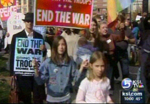 Protest Against Iraq War Held at Washington Square
