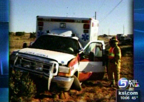 Four Injured in Ambulance Crash